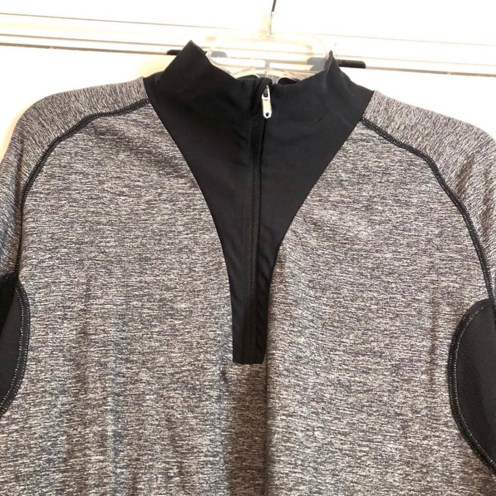 LULULEMON Blaze 1/2 Zip Long Sleeve Running Shirt Heathered Black LG MSRP $118 - Picture 5 of 7